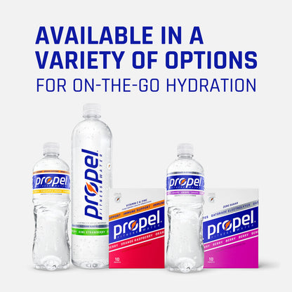 Propel Powder Packets Lemon With Electrolytes, Vitamins and No Sugar, 0.08 Oz (Pack of 10)