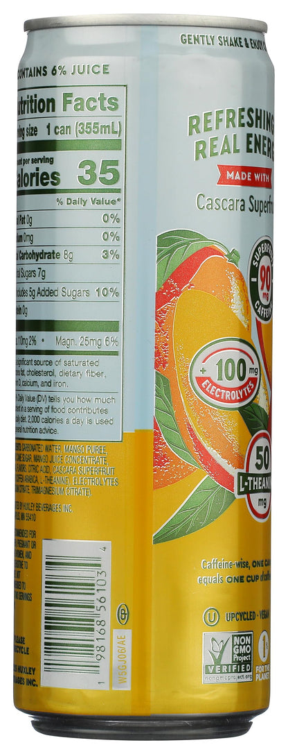 Huxley, Energy Drink Mango, 12 Fl Oz