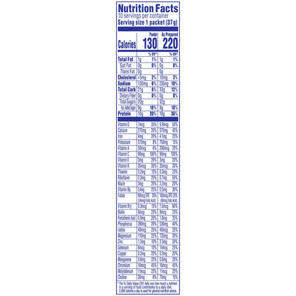 Carnation Breakfast Essentials High Protein Powder Drink Mix, Rich Milk Chocolate, 1.31 Ounce (Pack of 10) (Packaging May Vary)