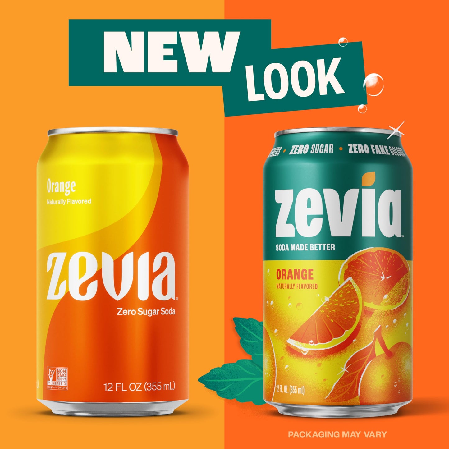 Zevia Zero Sugar Soda, Rainbow Variety Pack, 12 oz Cans (24-Pack) – Naturally Sweetened, Non-GMO Project Verified, Gluten-Free, Vegan