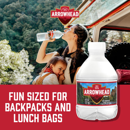 Arrowhead Mountain Spring Water Bottles, 12 Pack - Still Bottled Water with Naturally Occurring Minerals & Electrolytes for Taste - 8 Fl Oz