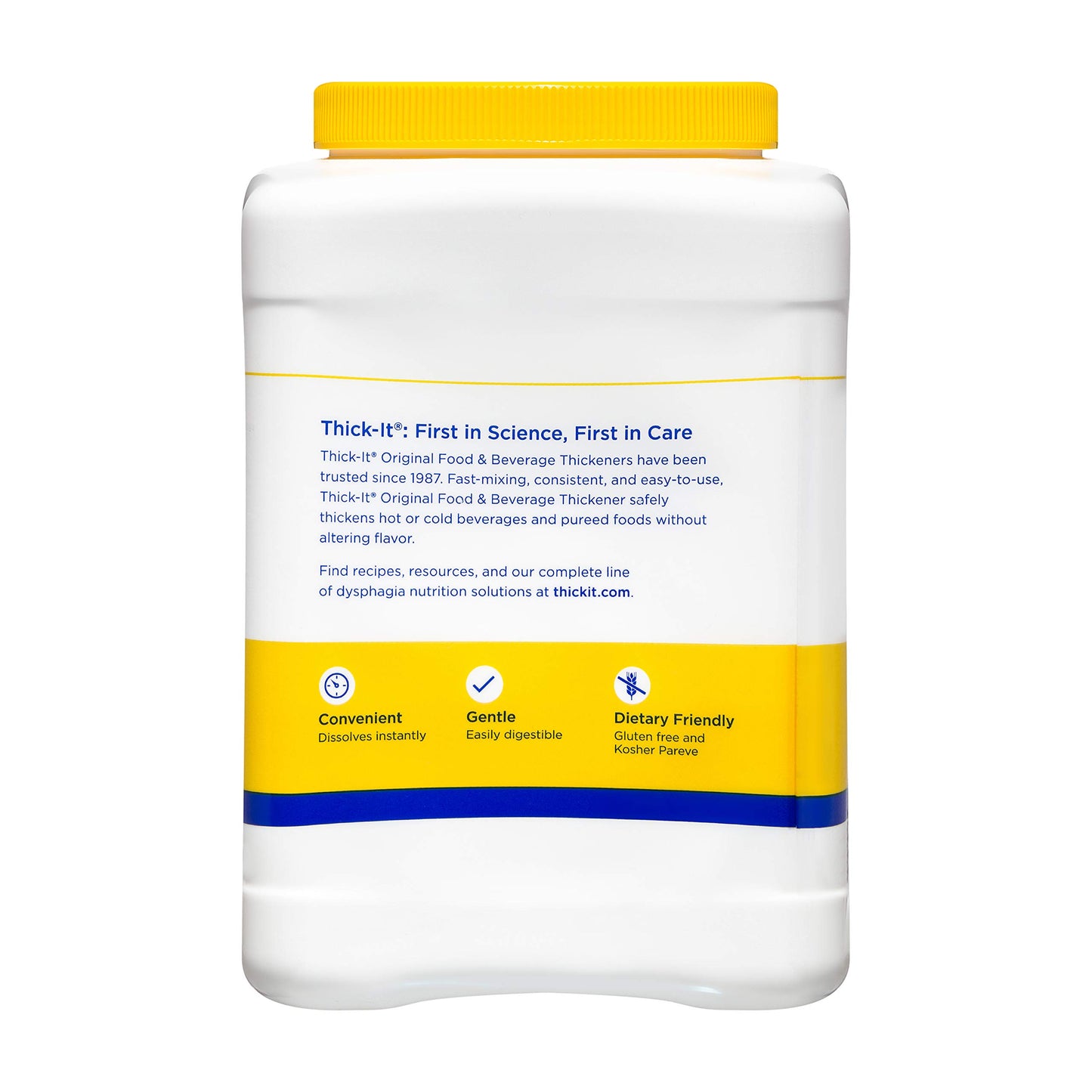 Thick-It Original Food & Beverage Thickener, Flavorless Powder for Dysphagia (IDDSI), Digestible Swallowing Aid, Easy-to-Mix & Instant Dissolve, Used in Hot & Cold Food, 36 oz Canister (Pack of 2)