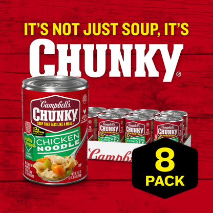 Campbell’s Chunky Soup, Healthy Request Chicken Noodle Soup,16.1 Oz Can