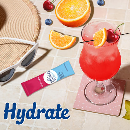 Crystal Light Drink Mix, 6 Pitcher Packets, for Flavorful Hydration and Shareable Refreshment, Fruit Punch artificial flavor Zero Sugar, Low Calorie, 2.04 oz