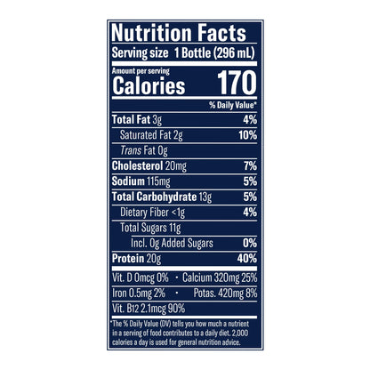 Chobani® 20g Low-Fat Greek Yogurt Drink Cookies & Cream 10 fl oz