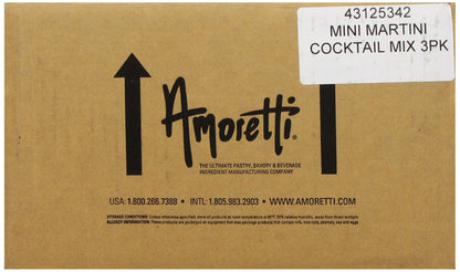 Amoretti Premium Martini Cocktail Mix Classic Minis (Cosmopolitan, Lemon Drop and Sour Apple), 3.4 Fl Oz (Pack of 3)