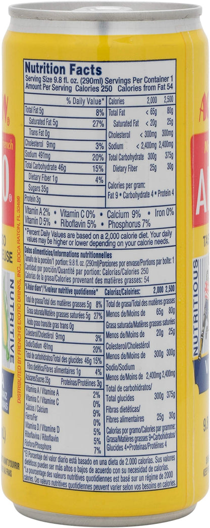 Acassan Mrs. French Ak-100 Vanilla Corn Drink, 9.8 fl Oz (Pack of 12)