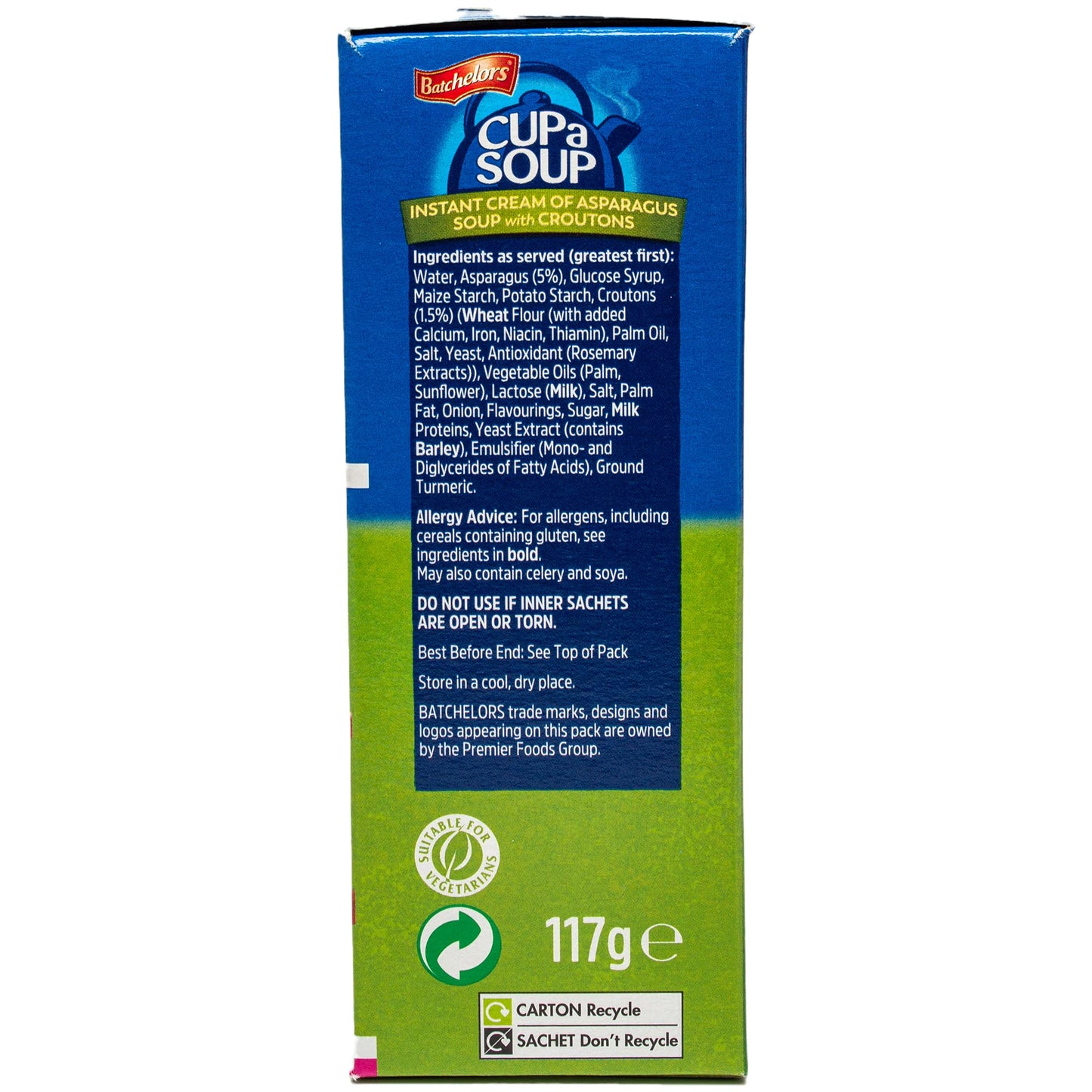 Batchelors Cupa Soup Cream of Asparagus with Croutons, 117 g