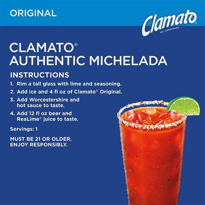 Clamato Original Tomato Cocktail, 64 fl oz bottles (Pack of 8)