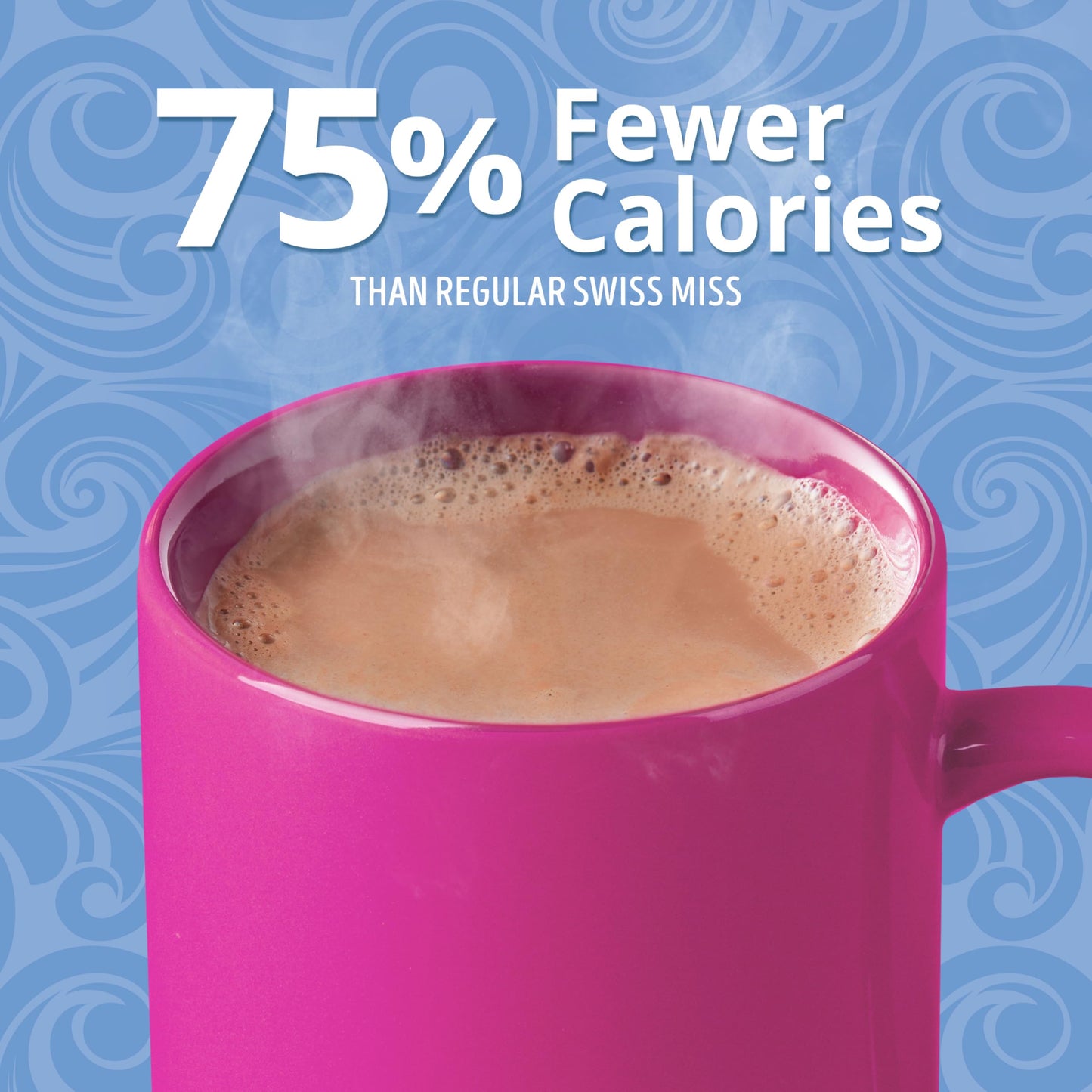 Swiss Miss Reduced Calorie Milk Chocolate Flavored Hot Cocoa Mix, Hot Cocoa Bar Supplies, 0.39 oz., 8-Count Envelopes