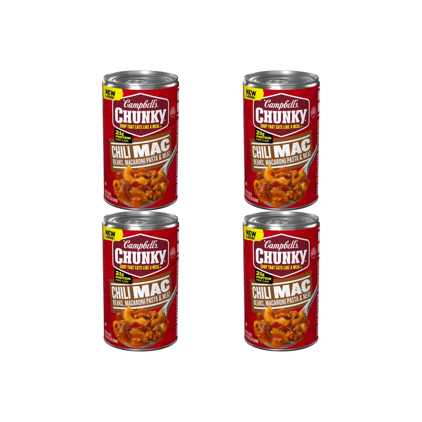 Campbell's Chunky Soup, Chili Mac Soup, 18.8 Ounce Can (Pack of 4)