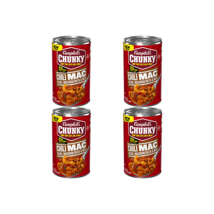 Campbell's Chunky Soup, Chili Mac Soup, 18.8 Ounce Can (Pack of 4)