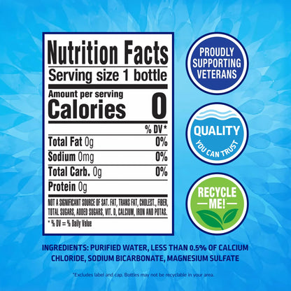 Pure Life, Water Distilled, 128 Fl Oz