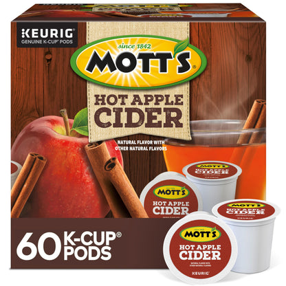 Keurig Mott's Hot Apple Cider, 60 Count (6 Packs of 10)