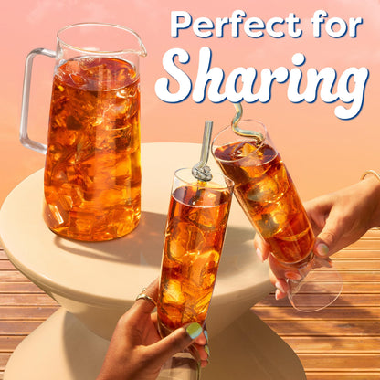 Crystal Light Drink Mix, 6 Pitcher Packets, for Flavorful Hydration and Shareable Refreshment, Sweet Tea Natural Flavor, Made with Black Tea, 1.56 oz