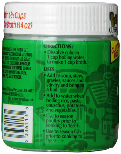 Herbox Bouillon Cubes Chicken 25 cubes, 3.33-Ounce (Pack of 6)