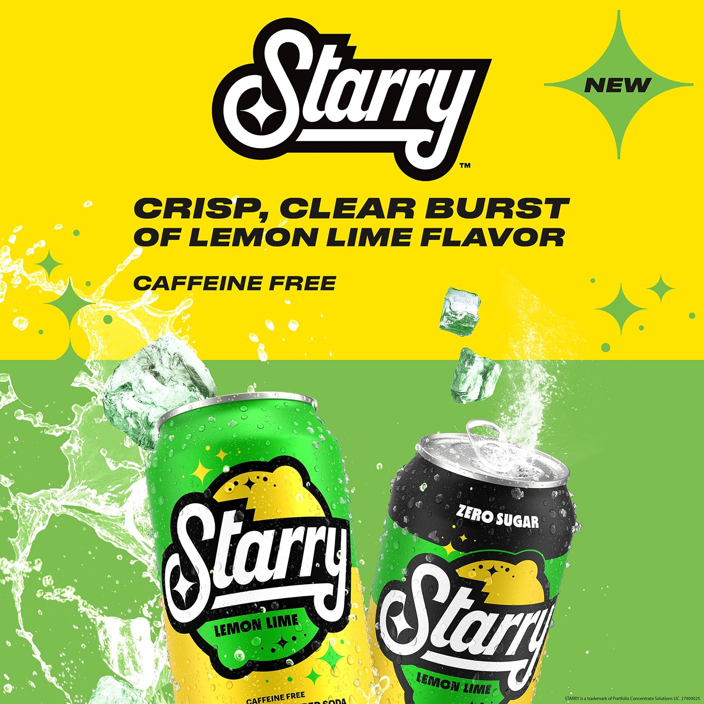 Starry Lemon Lime Soda, 7.5oz Mini Cans (10 Pack)