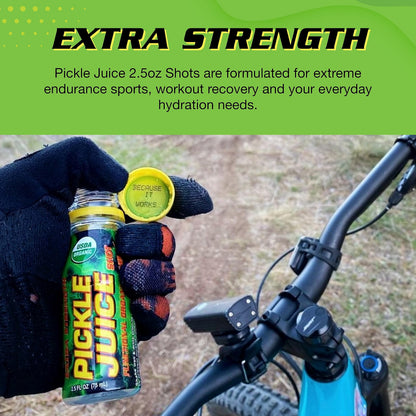 Pickle Juice Sports Drink Shots, Extra Strength - Relieves Cramps Immediately - Electrolyte Pickle Juice Shots for Day & Night Time Leg Cramp Relief - 2.5 oz, 48 Pack