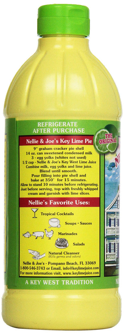 Nellie & Joe's, Key West Lime Juice, 16 Fl Oz Bottle