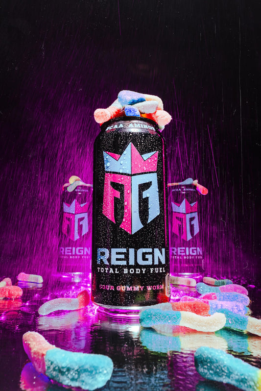 Reign Total Body Fuel, Sour Gummy Worm, Fitness & Performance Drink, 16 Fl Oz (Pack of 1)