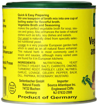 Seitenbacher Vegetarian Vegetable Broth and Seasoning, 5-Ounce Cans (Pack of 6)