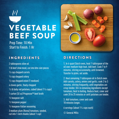 Progresso Classic Beef Broth, Gluten Free, 32 oz
