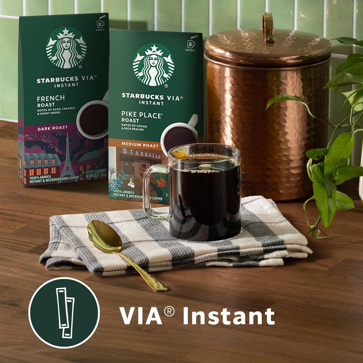 Starbucks VIA Ready Brew Coffee, Italian Roast, 8 Count