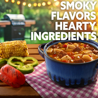 Progresso Pitmaster Hearty Smokehouse Style, Steak and Potatoes with Roasted Vegetables, Gluten Free, Canned Soup, 18.5 oz
