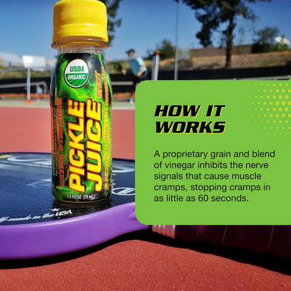 Pickle Juice Sports Drink Shots, Extra Strength - Relieves Cramps Immediately - Electrolyte Pickle Juice Shots for Day & Night Time Leg Cramp Relief - 2.5 oz, 48 Pack