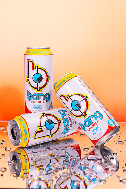 Bang Energy Sour Ropes, Sugar-Free Energy Drink, 16-Ounce | Pack of 12