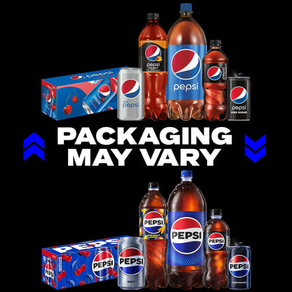 Pepsi Cola Soda Pop, 7.5oz Mini Cans (12 Pack)