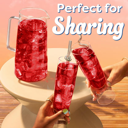 Crystal Light Drink Mix, 5 Pitcher Packets, for Flavorful Hydration and Shareable Refreshment, Cherry Pomegranate, flavored with other natural flavor, Zero Sugar, Low Calorie, 2.2 oz