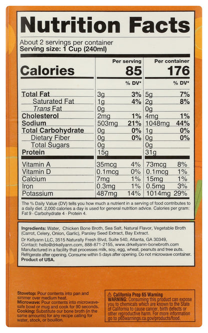 Dr. Kellyann, Bone Broth Chicken Roasted, 16.9 Ounce
