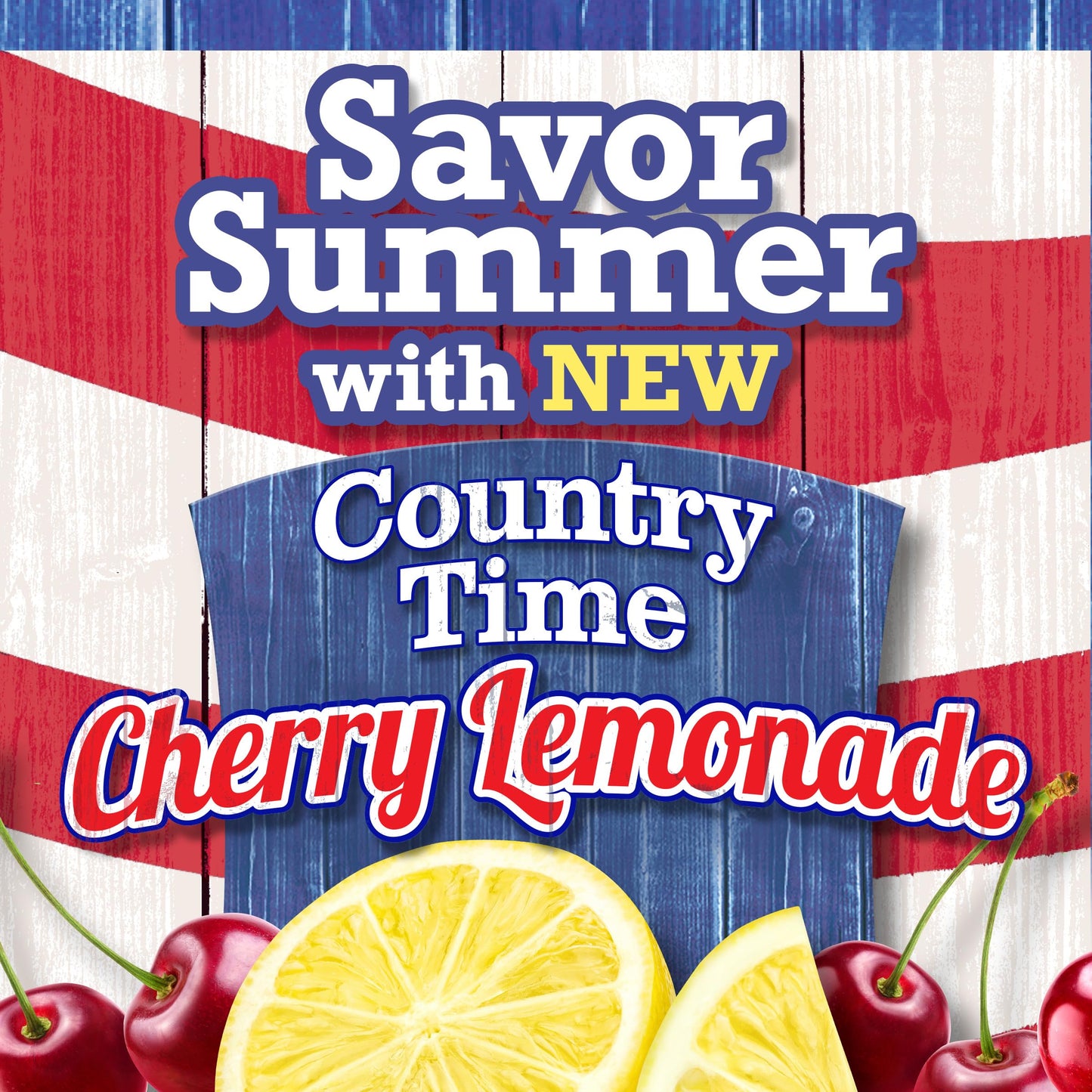 Country Time Cherry Lemonade Powdered Drink Mix, 1 Canister, for Shareable Refreshment, Naturally Flavored with Other Natural Flavor, No Artificial Sweeteners or Flavors, 18.3 oz