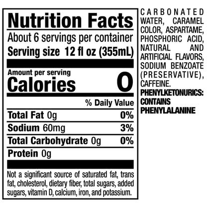 Diet Dr Pepper, 2 L bottle