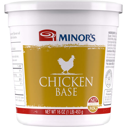 Minor's Beef and Chicken Bases and Stocks, Great for Soups and Sauces, 0 Grams Trans Fat, No Added MSG, 16 oz