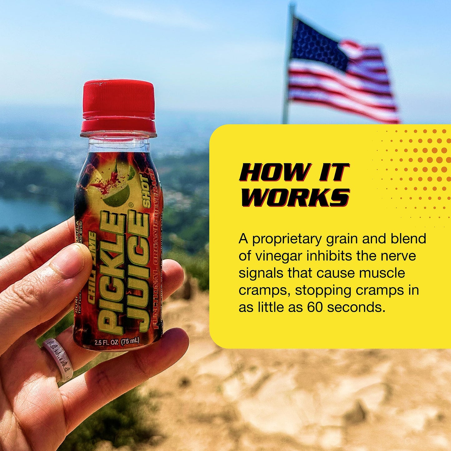 Pickle Juice Sports Drink Shots, Extra Strength, Chili Lime - Relieves Cramps Fast - Electrolyte Shots for Day & Night Time Relief - 2.5 oz, 12 Pack