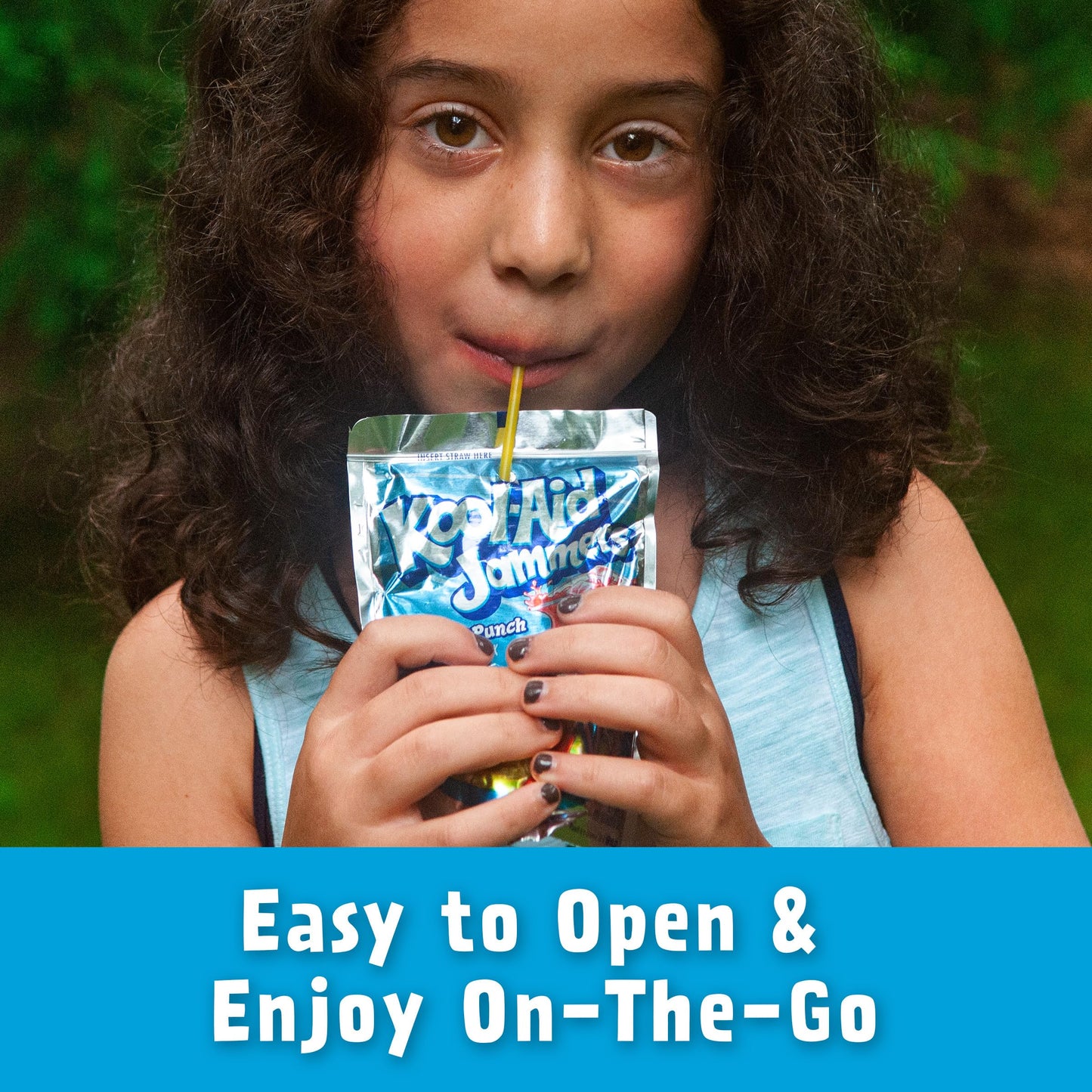 Kool-Aid Jammers Artificially Flavored Drink, 10 Pouches, for School Lunches and On-the-Go Hydration, Tropical Punch Artificially Flavored, Excellent Source of Vitamin C, 6 fl oz