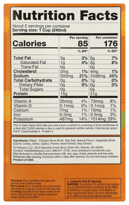 Dr. Kellyann, Bone Broth Chicken Roasted, 16.9 Ounce