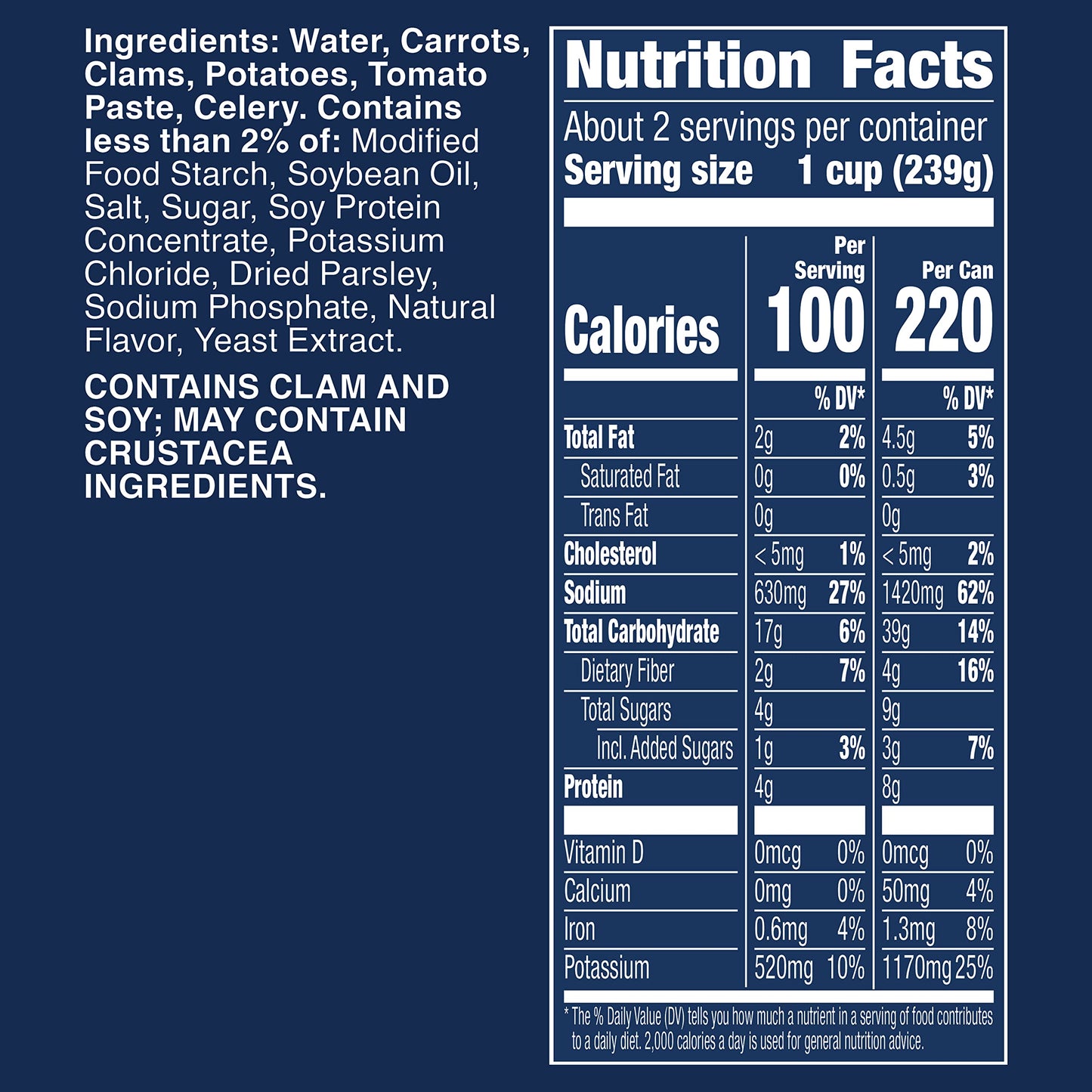 Progresso Traditional, Manhattan Clam Chowder Canned Soup, Gluten Free, 19 oz.