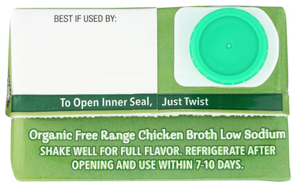 Pacific Foods Organic Free Range Chicken Low Sodium Broth, 32 oz