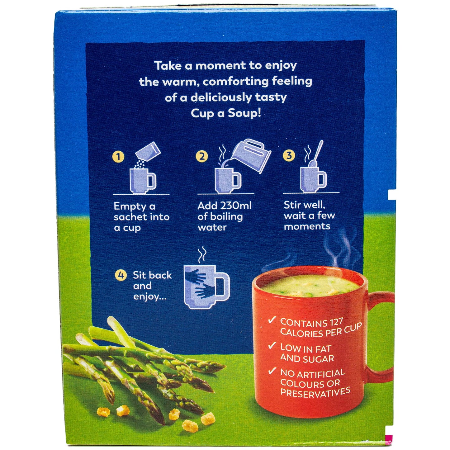 Batchelors Cupa Soup Cream of Asparagus with Croutons, 117 g