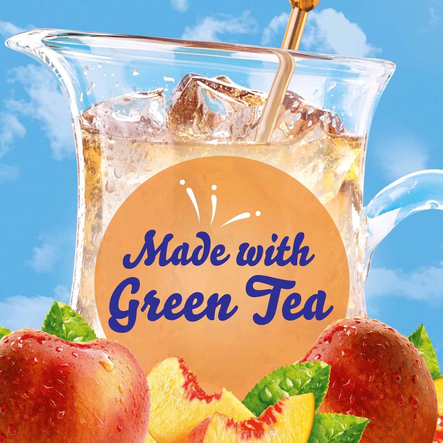 Crystal Light Drink Mix, 72 Pitcher Packets, for Flavorful Hydration and Shareable Refreshment, Artificially Flavored Peach Iced Tea, Made with Black Tea, 1.5 oz each