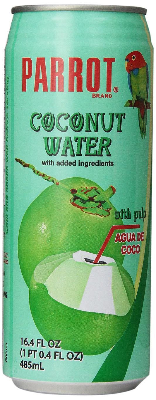 Sun Hing Foods Parrot Coconut Water with Pulp, 16.9 oz