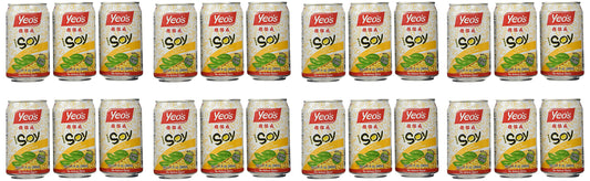 Yeo’s Soymilk Drink 10.1 fl oz (300ml) – Plant-Based Goodness in Every Sip, Non-GMO Soybeans, Lactose-Free, Cholesterol-Free, Source of Protein & Calcium (Pack of 24 Cans)