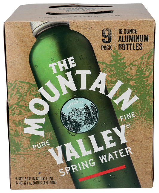 MOUNTAIN VALLEY WATER Spring Water 9pk, 16 FZ