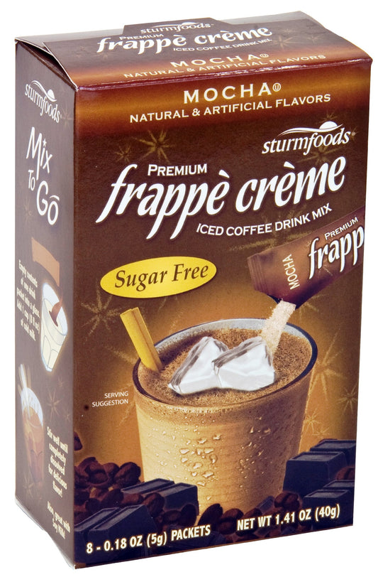 Sturm's Village Farm Stix Sugar Free Mocha Frapp Cr?me 8 Count, 1.4-Ounce Boxes (Pack of 6)
