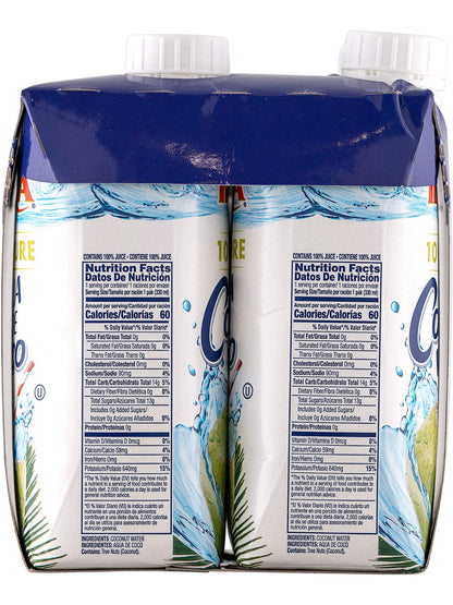 Iberia 100% Natural Coconut Water 11.1 Oz (Pack Of 4)