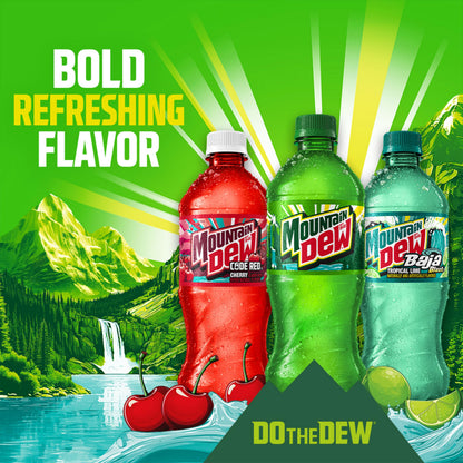 Mountain Dew, 16.9 Fl Oz Bottles, 6 Pack