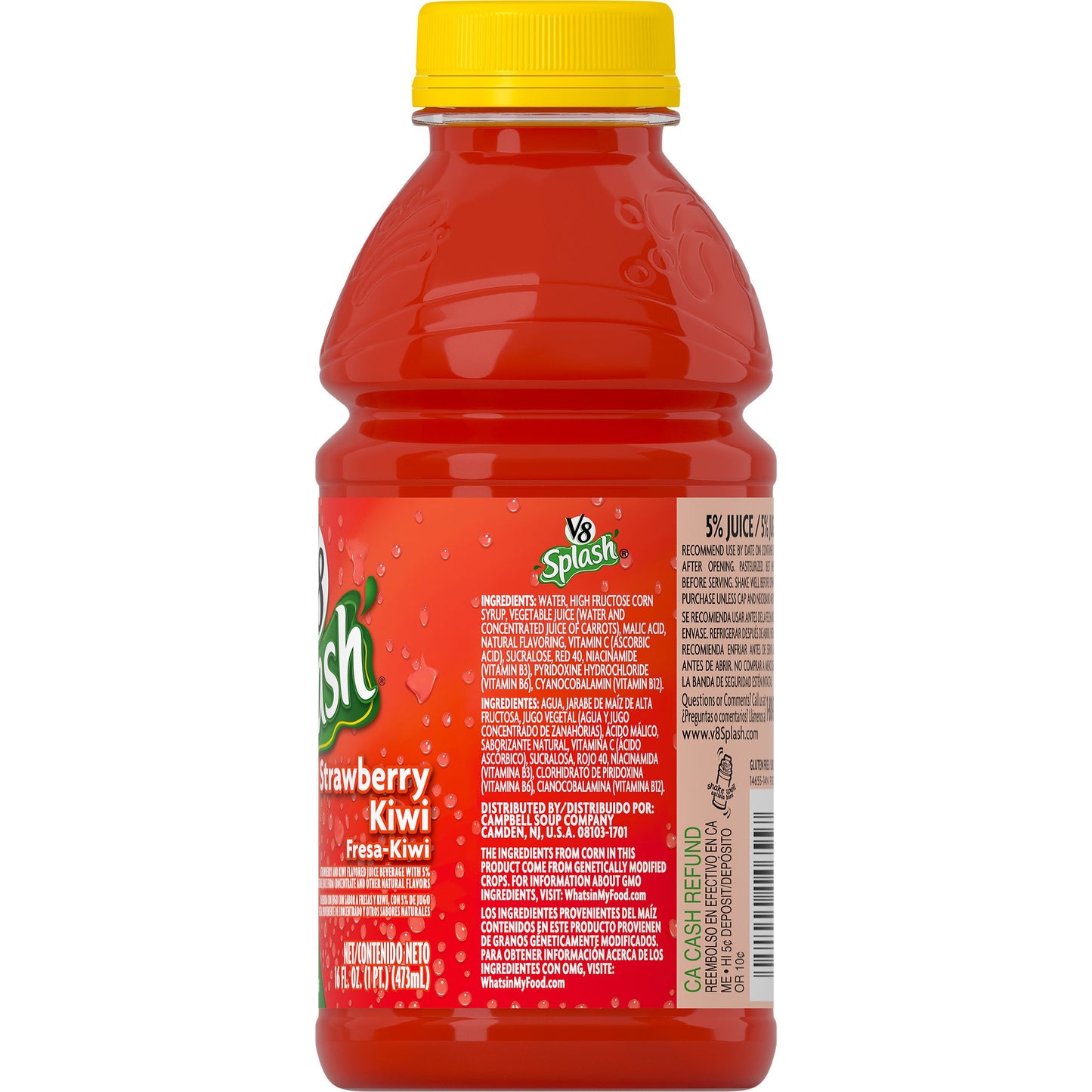 V8 Splash Strawberry Kiwi, 16 oz. Bottle